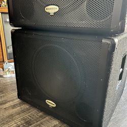 Pair 15” Active Subwoofer Samson 1000W