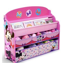 Minnie Mouse Deluxe Toy And Book Organizer 