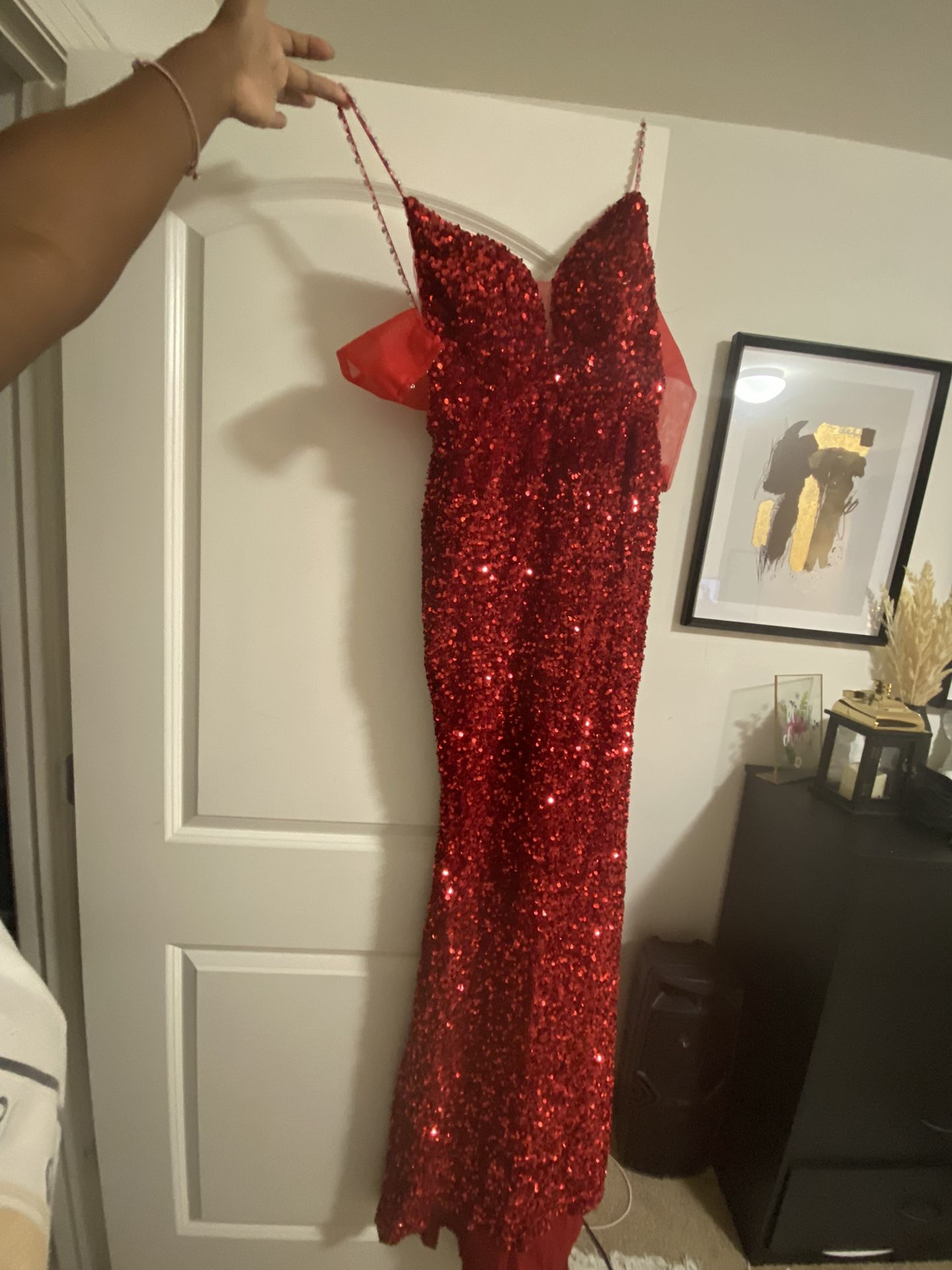 Red Sparkly Prom Dress!
