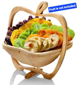 Wooden apple tray-basket, Fruit Not Included