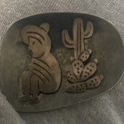 Silver Mexico Brooch 