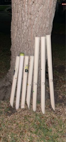 PVC Pipe Sand Pole Holders Lot of 7