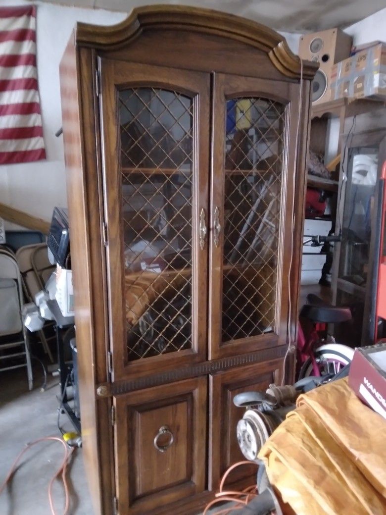 Wooden Glass Cabinet