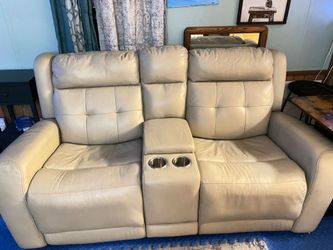 Power Reclining Loveseat with USB Ports & Cup Holders – $250 OBO