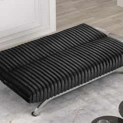 Brand New Black Futon Sofa Sleeper 
