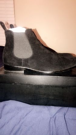 Aldo all black Chelsea boots men