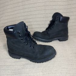 Timberland 6 inch Premium Boot Waterproof Steel Toe Men Size 9.5 BLACK 