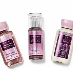 New! BATH & BODY WORKS💕🎀✨A THOUSAND WISHES✨🎀💕3pc Mini gift set  