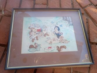Disney water color painting from the 1930 era original and its authentic