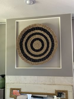 Wall Hanging Natural Material Straw Jute Sisal Beige Brown Orange