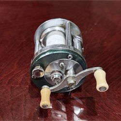 F169- Vintage Shakespeare Marhoff 1964 GE Nickel Silver Casting Reel USA