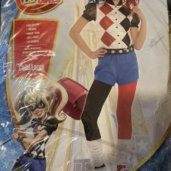 Harley Quinn Girl Costume Large