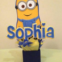 Centro de mesa Minions