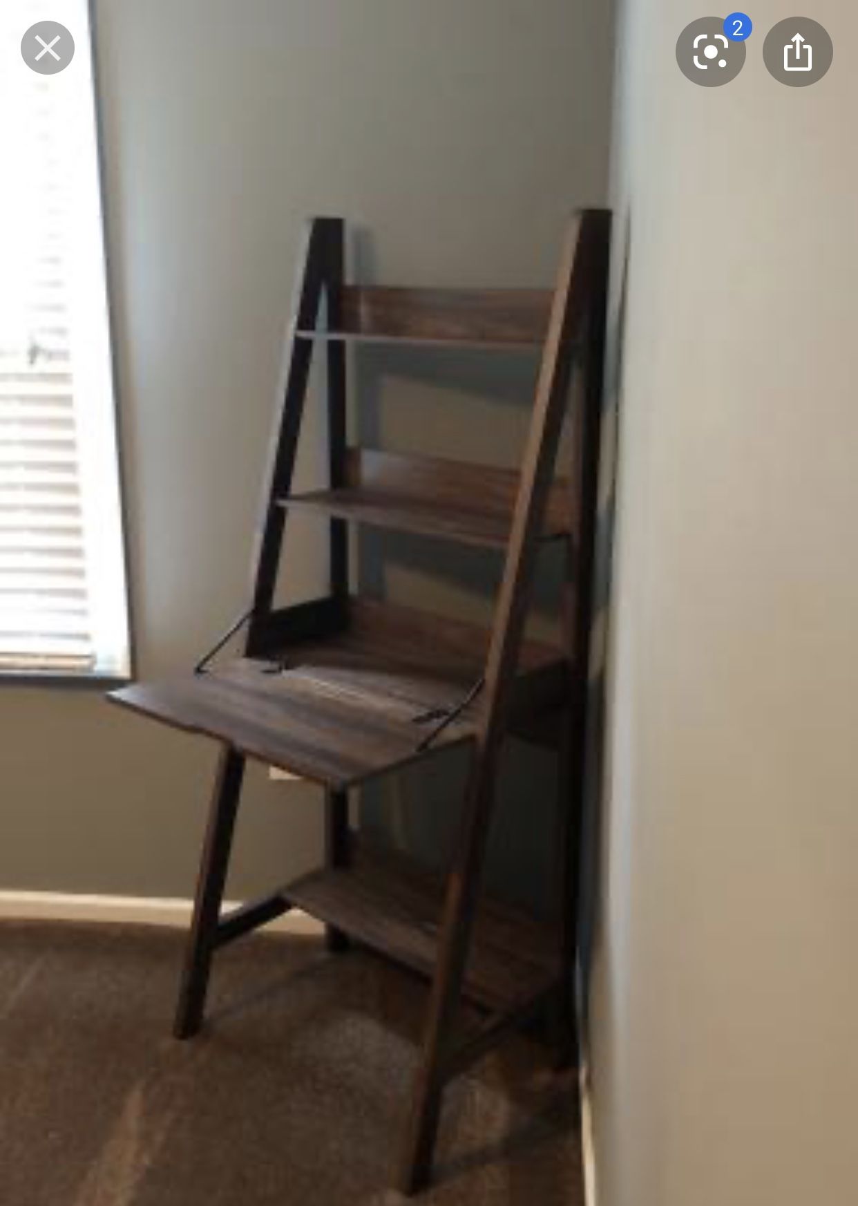 3-Shelf Ladder Desk