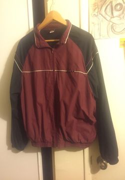 Burgundy Windbreaker