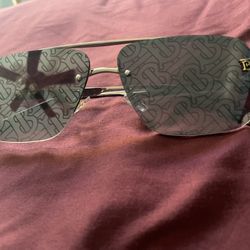 Burberry Golden Frame Glasses 