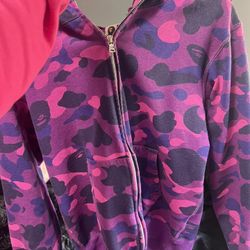 authentic purple bape jacket