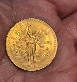 1981 1/2 OZ Mexico Gold Libertad BU