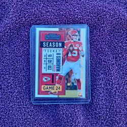 2020 Panini Contenders Season Ticket Patrick Mahomes Game 24 Card No.2