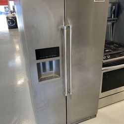 KitchenAid Stainless Steel 24.8 Cu. Ft. Standard Depth Side-by-Side Refrigerator With Exterior Ice And Water 