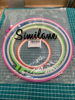 Set of 4 Embroidery hoops by Similane, ranging from 3.4 inches to 10.2 inches