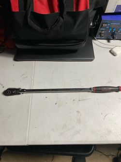 Snap-On 3/8dr Extra-Long flex head Ratchet Wrench SOFT GRIP
