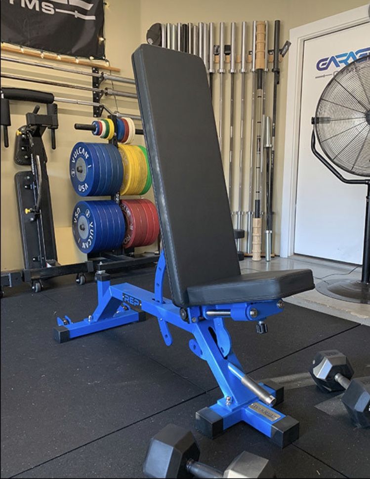 Rep Fitness AB-5000 Zero Gap Adjustable Bench BLUE