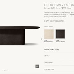 Restoration Hardware Otto Dining Table 