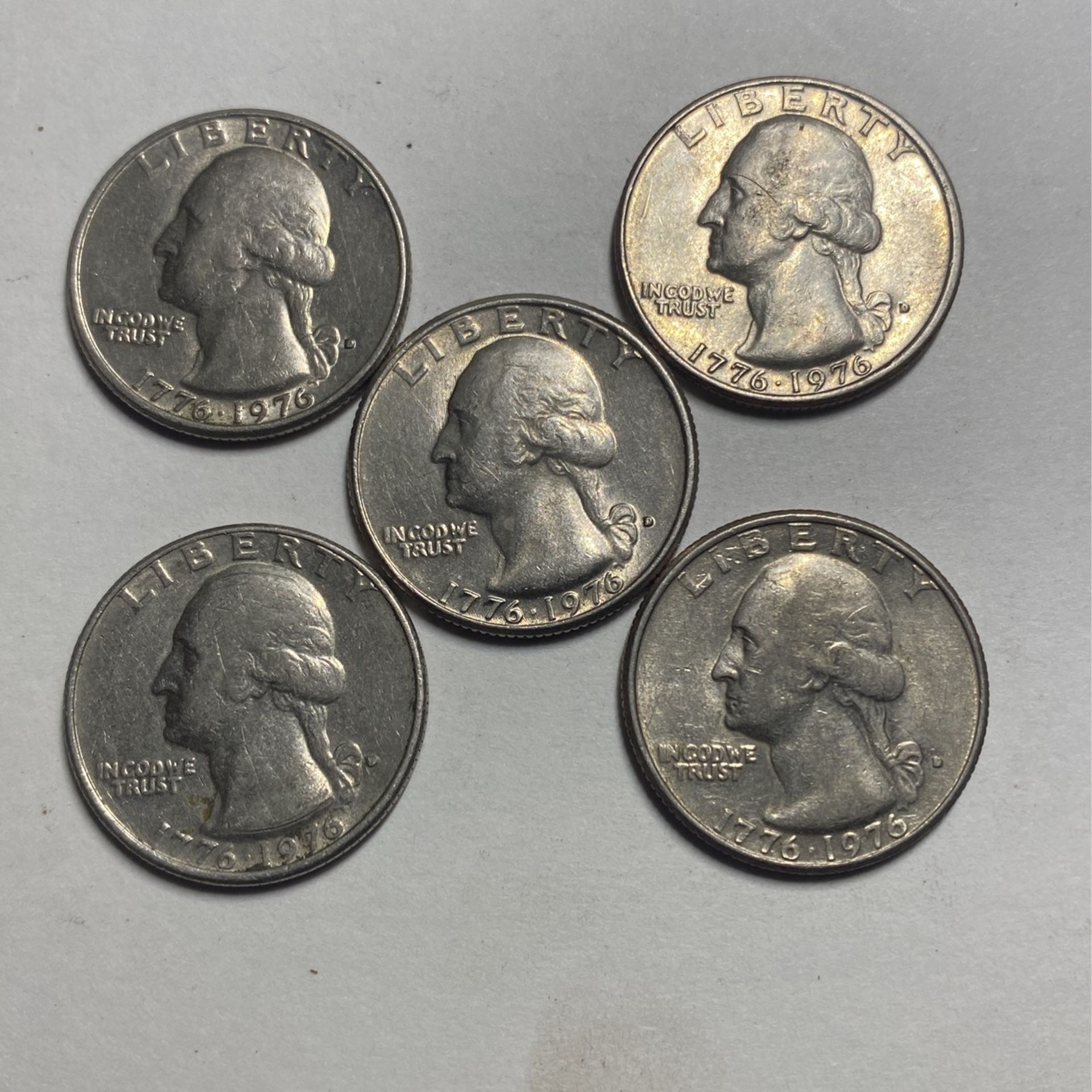 1(contact info removed) D Filled Mint Mark Bicentennial Quarters