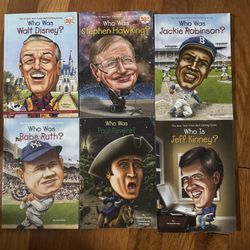 Who was books. Sold as set. Excellent condition. 