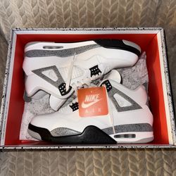 Jordan 4 White Cement 