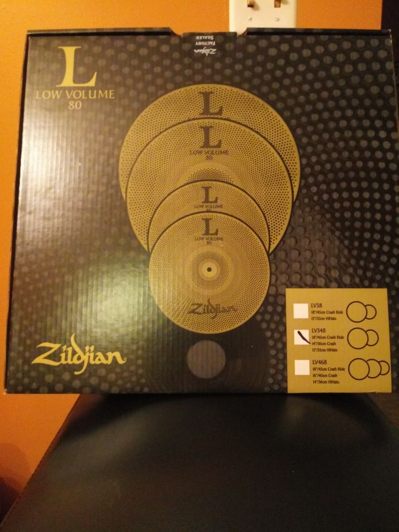 Zildjian LV348 low volume cymbals