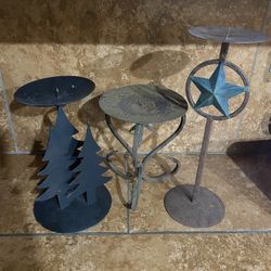 Rustic Candle Holders 