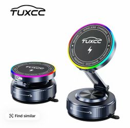 TUXCC Vacuum Magnetic Car Phone Mount Charger