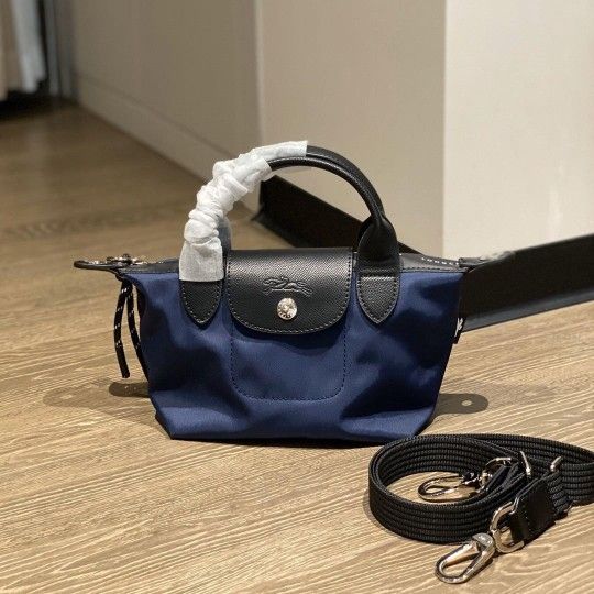 New Longchamp Pliage Energy Top Handle XS Dark Blue
