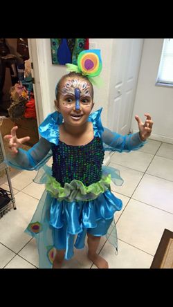 Peacock beautiful Halloween Costume. ( M )