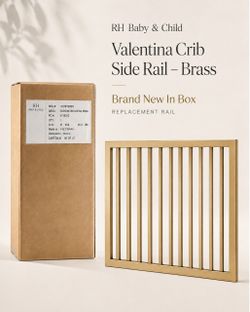 RH Baby & Child Valentina Crib Side Rail – Brass