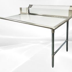 NSF Clean Dish Table 60W x 30D x45H inches CDT-60R-318

