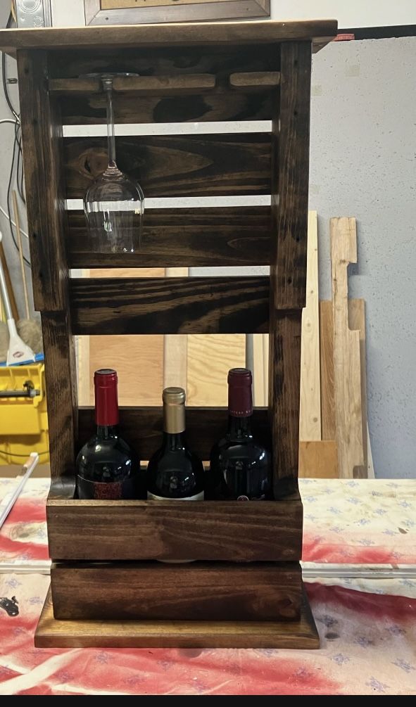 Wine Rack Made Out Of Pallets