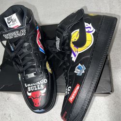 Size 11 Air Force 1 Mid SUPREME NBA 