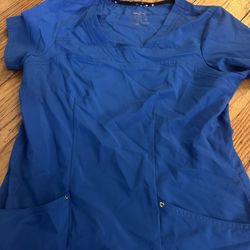 Women’s Small Scrub Top Blue 