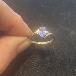 Tanzanite and Diamond Ring