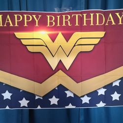 Wonder Woman Backdrop Wonder Woman Decorations