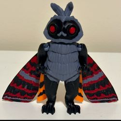 Mothman Cryptid Figure 3D Printed