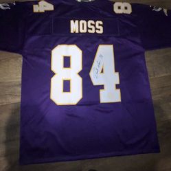 Vintage Signed Randy Moss Jersey