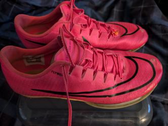 Mens 12 Nike Air Zoom Maxfly Track Spikes Hyper Pink Orange DH5359-600 W/ Spikes Used Nike Track Shoes Men's Size 8.5