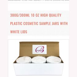 300G/300ML 10oz High Quality Plastic Sample Jars 