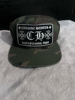 Authentic chrome hearts camo trucker hat