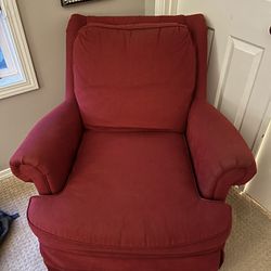 Swivel Chair & Ottoman