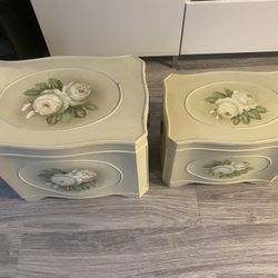 Beautiful Sturdy Decorative Wood Storage Boxes With A Suede Lining Inside